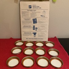 Ball Mason Regular Caps With Dome Lids 12 Bands & Lids Open Box