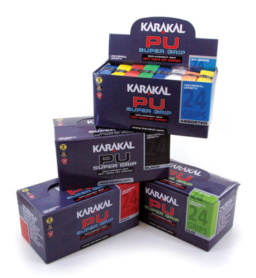 Karakal PU Replacement Grips Squash Tennis Badminton - Box of 24 Grips