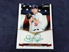 I3-74 BASEBALL CARD - JAKE REED USA BASEBALL - 2012 TOPPS - AUTOGRAPHED 