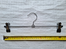 Set of 20 Non Slip Metal Clip Hangers, 30cm Jeans, Trouser, Skirt Hangers