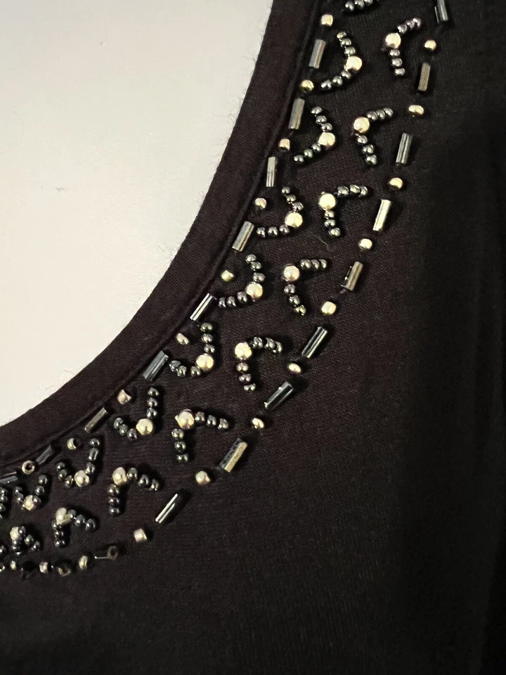 Regata Relativity com miçangas preta grande júnior LEIA A DESCRIÇÃO C2 - Imagem 2 de 4