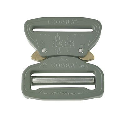 Boucle AustriAlpin Cobra Chromée 25mm – Mâle Réglable, Femelle Fixe, FC25AVF