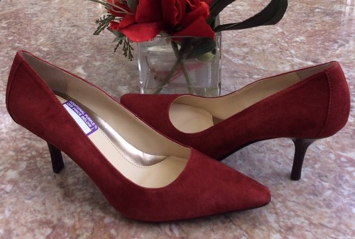 Suede Heel Pumps 
