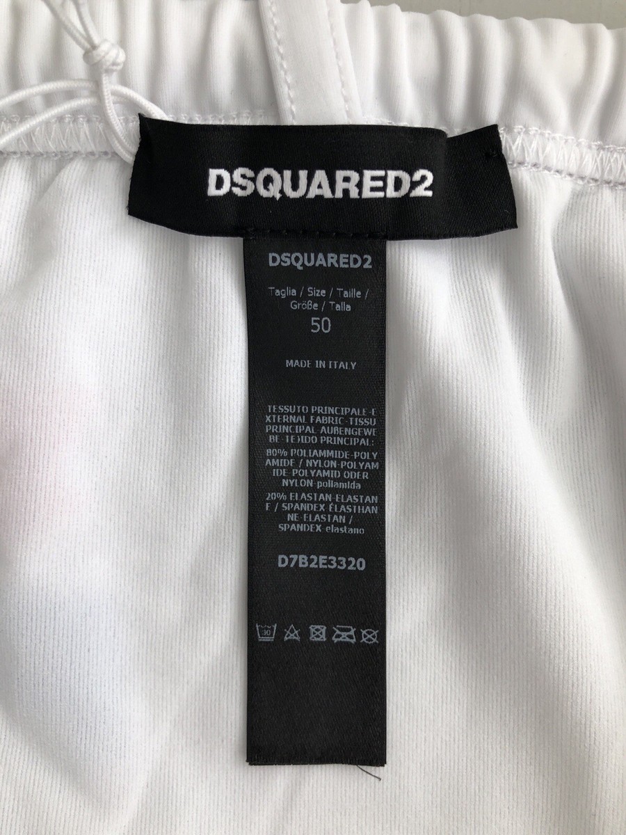 Dsquared2 x Pepsi Beachwear White Logo Print Swim Briefs