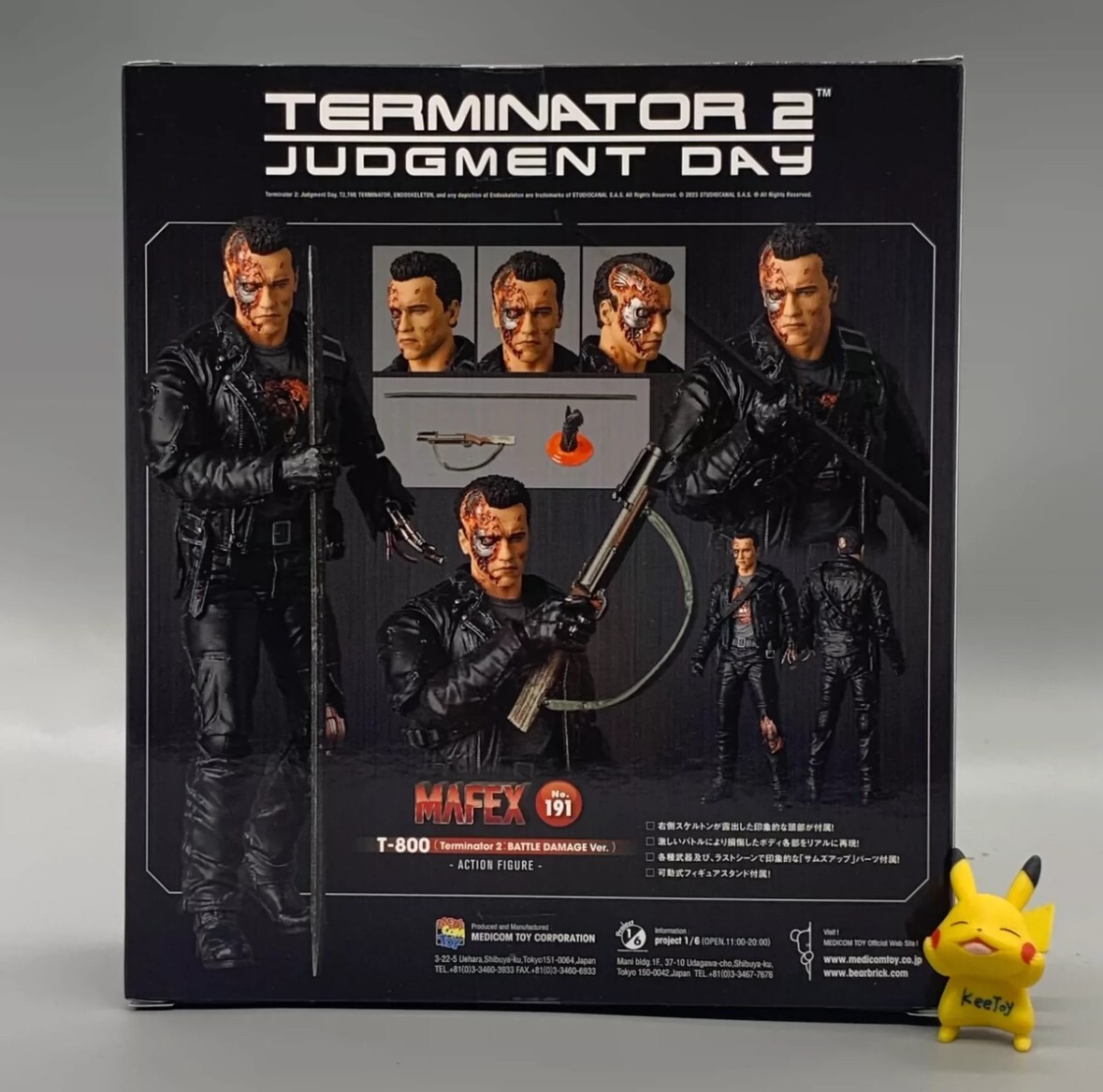 Original MAFEX No.191 Terminator T-800 T2 Battle Damage Ver