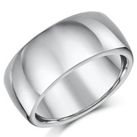Titanium Wedding Ring Court Comfort Shaped High Polished Band 8mm 9mm 10mm Ring