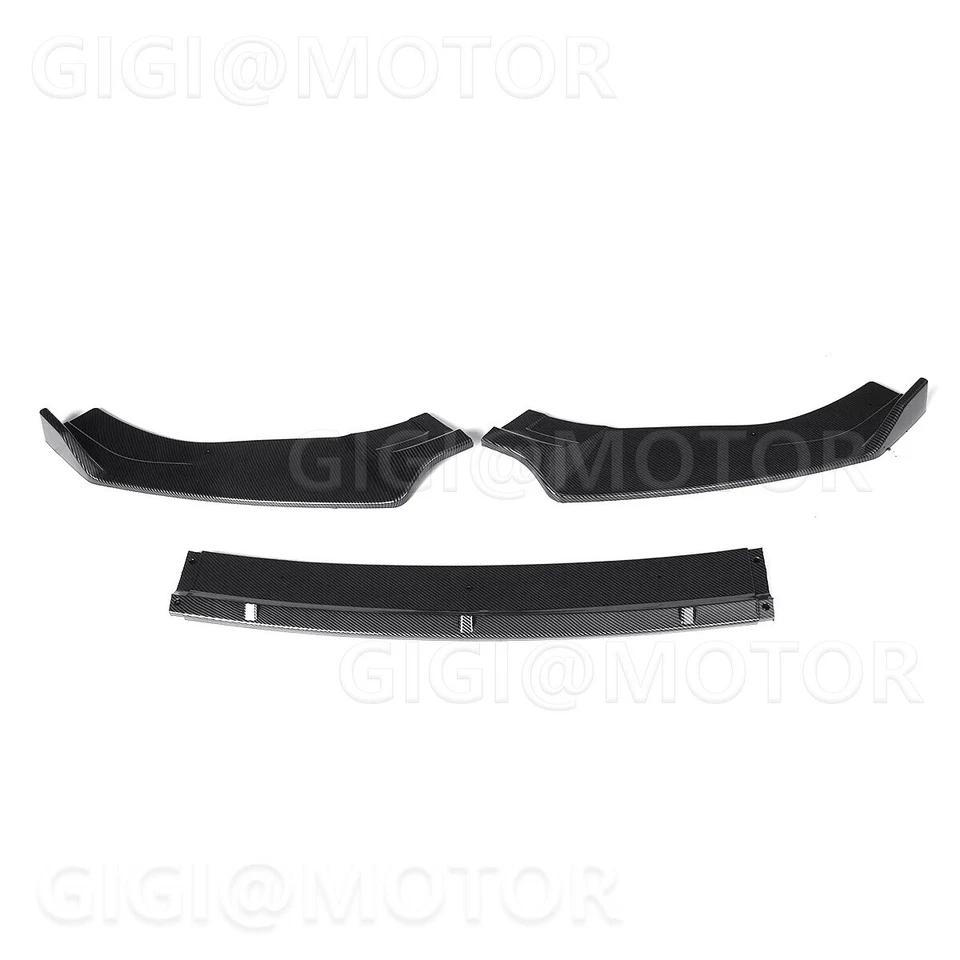Kit divisor de lábios dianteiro de fibra de carbono para VW Golf MK7 MK7.5 GTI 2014-2021 - Imagem 3 de 4