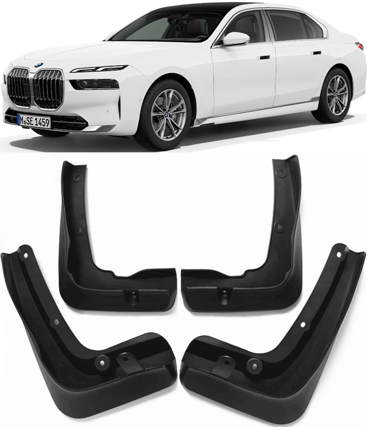 Genuine New Front & Rear Splash Guards Mud Flaps FOR 2023-2025 BMW 7 ...