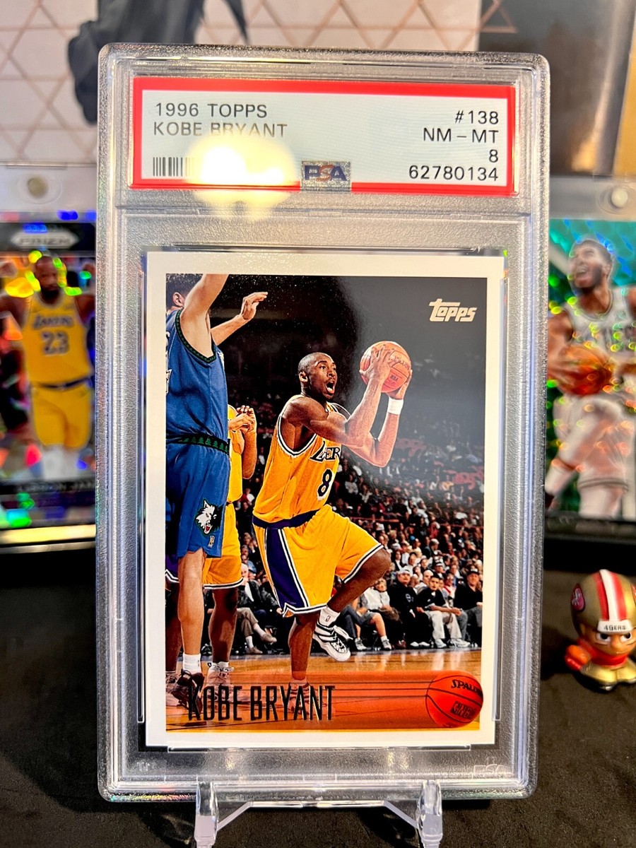 ⭐️ KOBE BRYANT 1996 TOPPS #138 PSA 8 NM-MT GRADED ROOKIE
