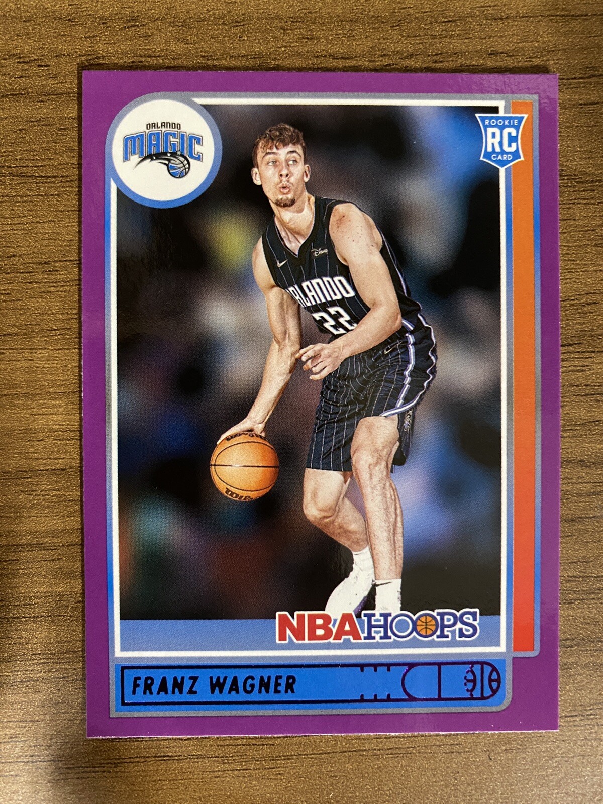 Franz Wagner 2021-22 NBA Hoops Purple Rookie #235 Orlando Magic RC SP CLEAN