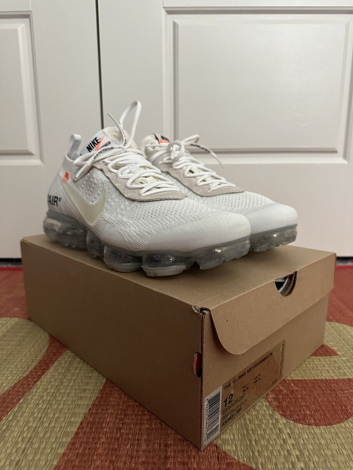 Nike Air Vapormax FK x Off-White “The Ten/White” | Size 12 | VNDS 