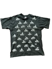 VTG Fashion Victim Men's Skeleton Sex Positions Motorcycle AOP T-shirt Sz XL