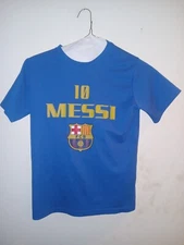 FC Barcelona Messi FCB Jersey Youth 12 X Large Soccer Lionel #10 Blue Soccer