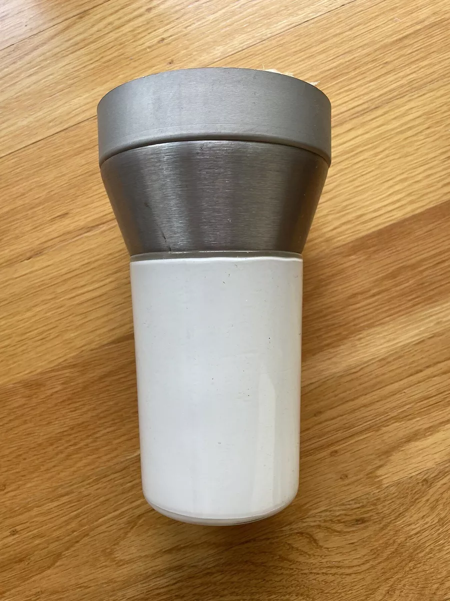NOS Vintage Mid Century Modern Prescolite Pill Light Ceiling Lamp CFX 2 MCM