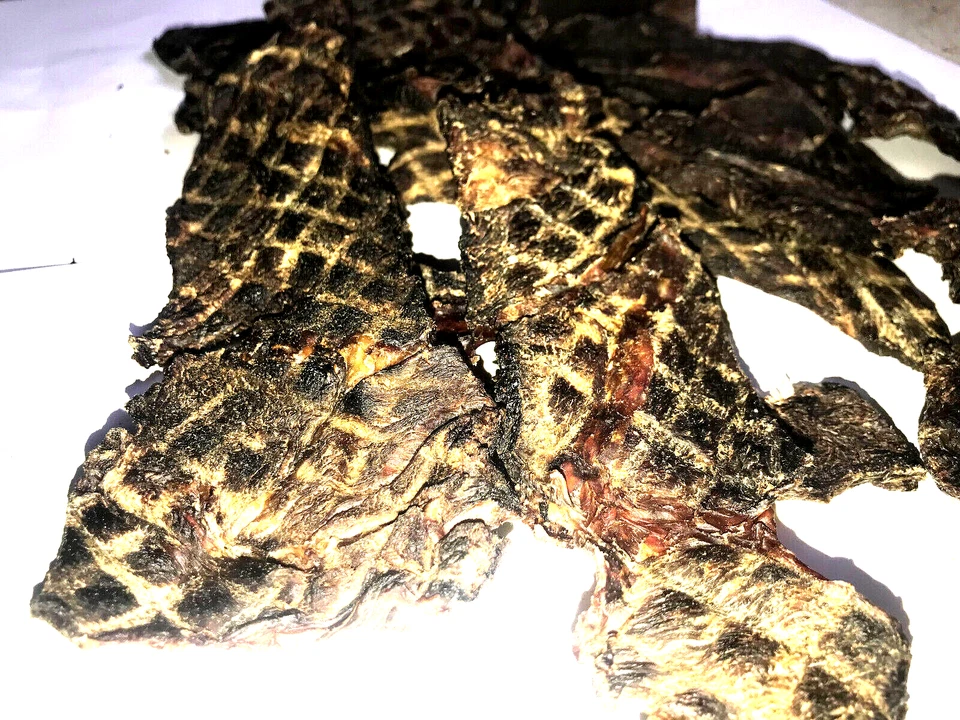 Roo Kangaroo Jerky Crunch Australian Dog Treats Chew Bulk Natural Pet Food Train - image 2 of 4