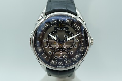 MILUS TIRION TIRI002 TRIRETROGRADE RETROGRADE SKELETON 45MM SWISS
