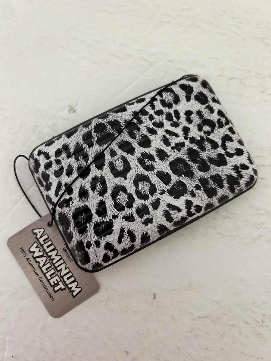 Aluminum Metal Black and White Leopard Theme Credit Card Business