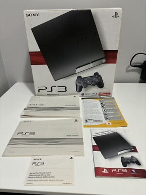 Sony PlayStation PS3 Slim 120GB Original Box Only Empty Box