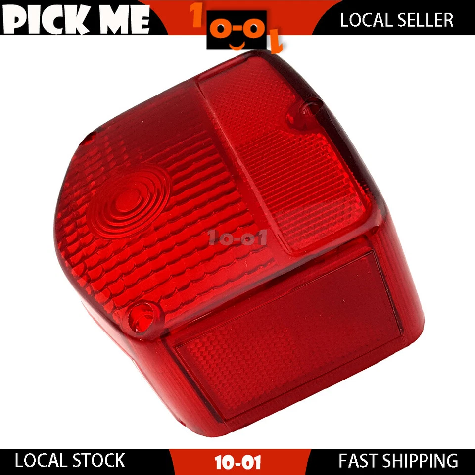 Motorcycle Taillight Tail Brake light Lens Fit Honda XL185S 1979 1980 1981 1982 - Image 3 of 3