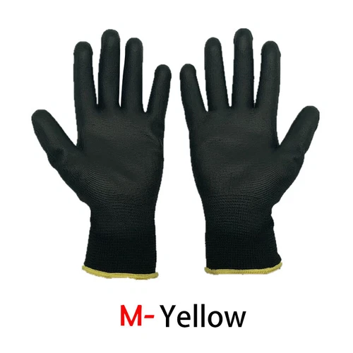 12Pairs PU Nitrile Coated Work Gloves Safety Grip Non-slip Builder Garden S/M/L - Bild 22 von 35