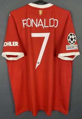MEN RONALDO #7 FC MANCHESTER UNITED 2021/2022 UEFA SOCCER FOOTBALL