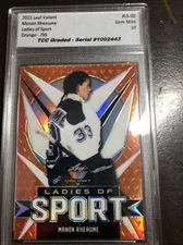 2021 Leaf Valiant Ladies Sport Orange /99 Manon Rheaume TCC Graded Gem Mint 10