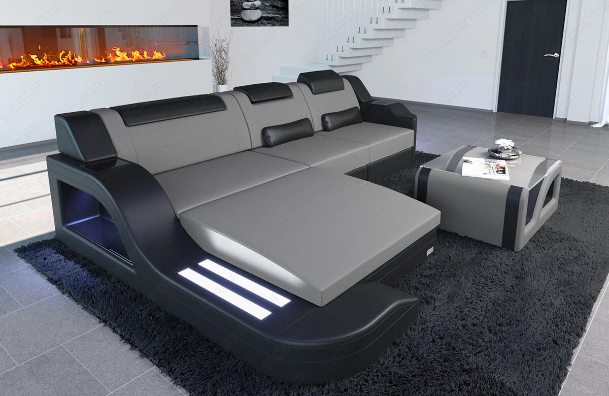 Sofa Set Corner Sofa Palermo L Shape Corner Grey Fabric Sofa
