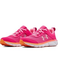 Under Armour Grade School Assert 8 Sneaker,Pinkadelic 600 /White, 6Y
