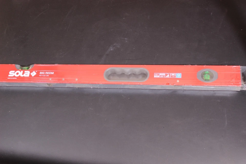 SOLA 48" BIG RedM Caja Magnética Nivel de haz LSB48M Foto 2 de 4