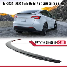 OE-Style Real Gloss Black Rear Trunk Spoiler Wing for 2020-2023 Tesla Model Y
