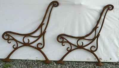 Pieds De Banc En Fonte Ebay