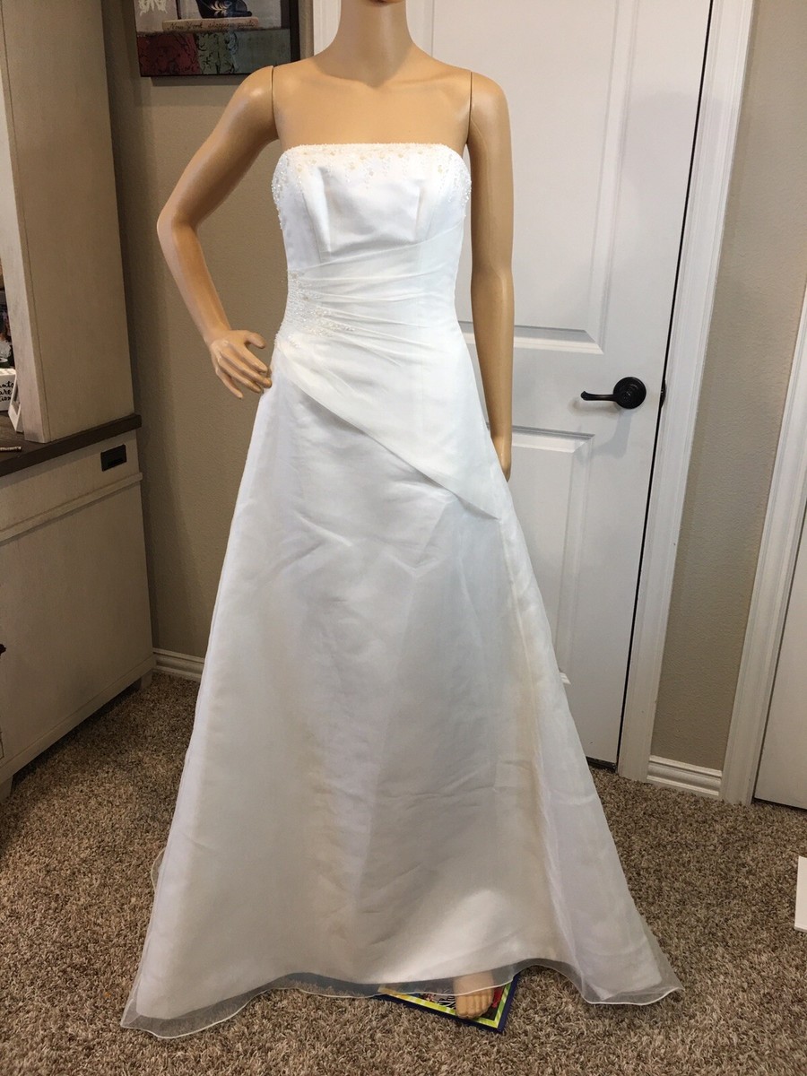 NEW W/ TAGS – MAGGIE SOTTERO STRAPLESS A-LINE LACE-UP CORSET BACK WEDDING  DRESS