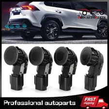 4x Bumper Parking Sensor Black 89341-0C010 For Toyota RAV4 Tacoma Tundra 2014-18