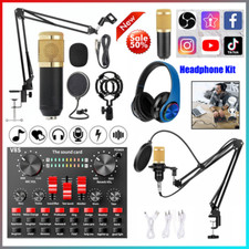 Headset Studio Recording Kit Podcast Mixer Eq...