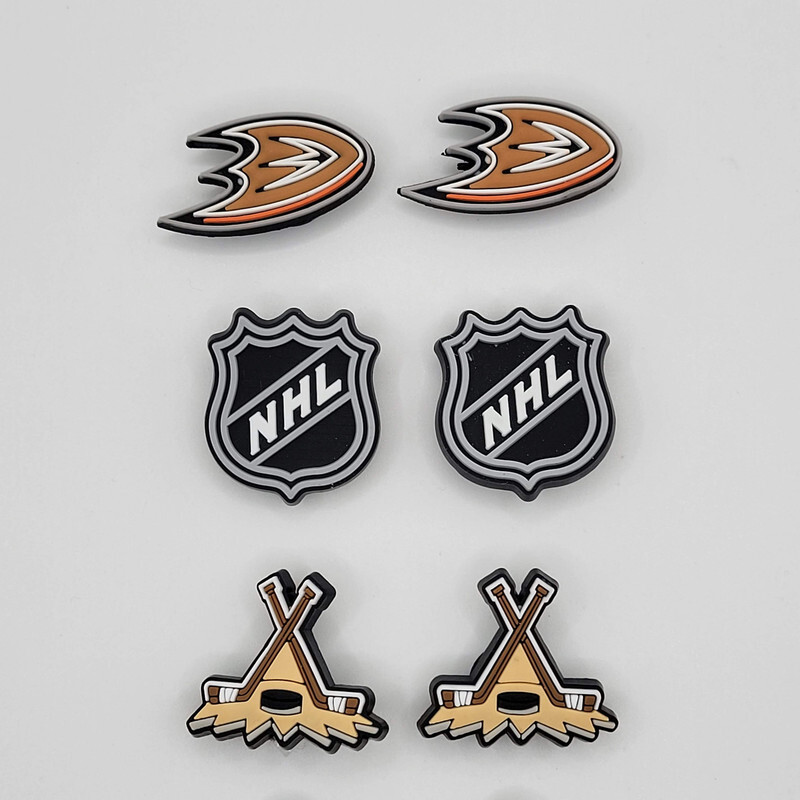 NHL Anaheim Ducks Hockey Team For Crocs Shoe Charms Jibbitz - 6 Pieces