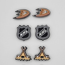 NHL Anaheim Ducks Hockey Team For Crocs Shoe Charms Jibbitz - 6 Pieces