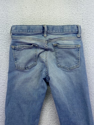 Old Navy Youth Girls Size 10 Medium Wash Adjust Waist Skinny Jeans - Picture 4 of 9