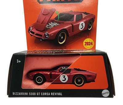 Matchbox 2024 Moving Parts Bizzarrini 5300 GT Corsa Revival Red Die Cast In Box