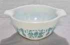 Vintage PYREX Turquoise Amish Butterprint #441 Cinderella Mixing Bowl Minty!