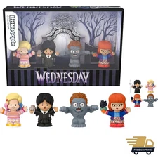 Wednesday TV Series Special Edition Set for Adults & Fans, 4 Figures in Displ...