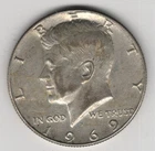 1969 D KENNEDY HALF DOLLAR SILVER .400 UNITED STATES OF AMERICA FIFTY CENTS .50¢