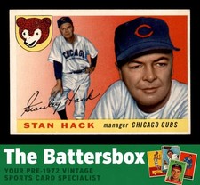 1955 Topps #6 Stan Hack MG RC EXMT X3813310