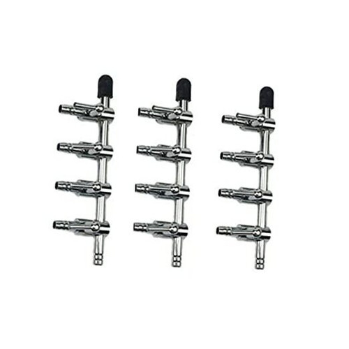 Aquarium Air Valve 4 Way Inline Manifold Air Flow Pump Tubing Splitter Lever