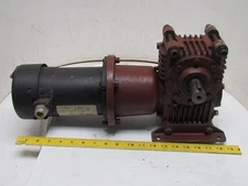 Ex-Cell-O Cone Drive MH020-X1 Worm Gear Box Reducer W/Dayton 1/4 HP 90VDC Motor