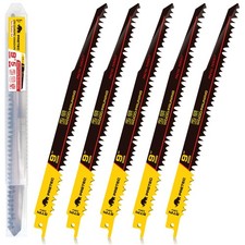 Wood Pruning Reciprocating Saw Blades, 9 Inch Pruning Blades for Reciprocatin...