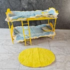 RARE Vintage 1964 Mattel Skipper Barbie Yellow Bunk Bed Set Go Together Lot