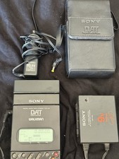 Sony TCD-D3 DAT Walkman Vtg Digital Audio Tape Recorder  Powers Up PARTS