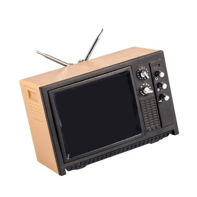Plastic Miniature TV Model Figure Realistic Television 1/12 Doll House