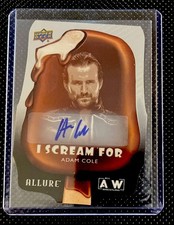 2022 AEW Adam Cole I Scream For AUTO ALLURE Trading Card #isf-8