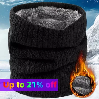 Thermal Fleece Snood Neck Warmer Scarf Warm Winter Ski For Men Women Gifts